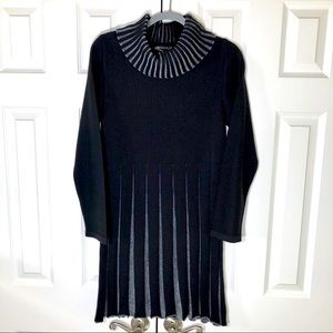 Angel Black Wool Blend Dress. Size: Medium